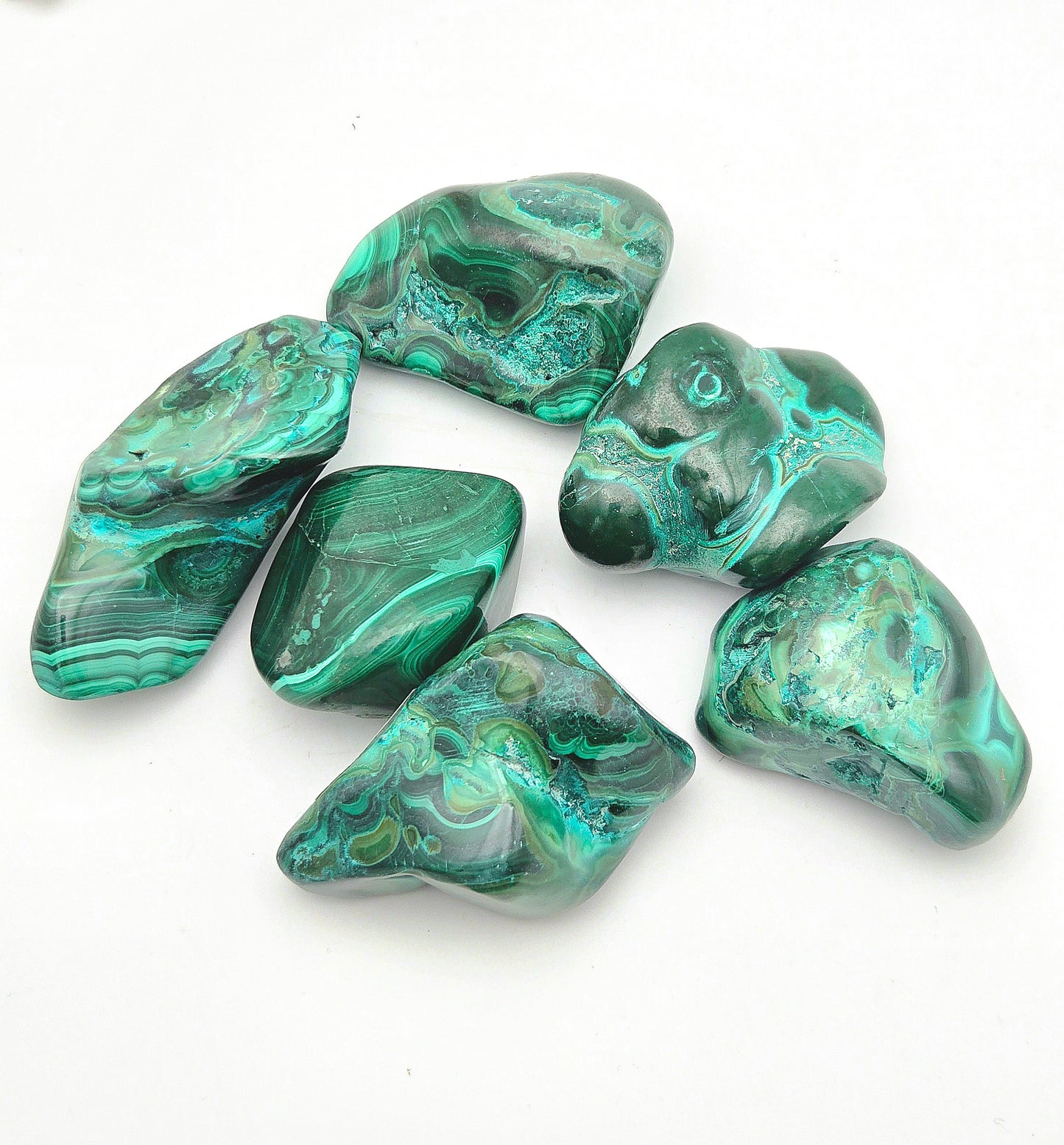 Malachite Palm Stone