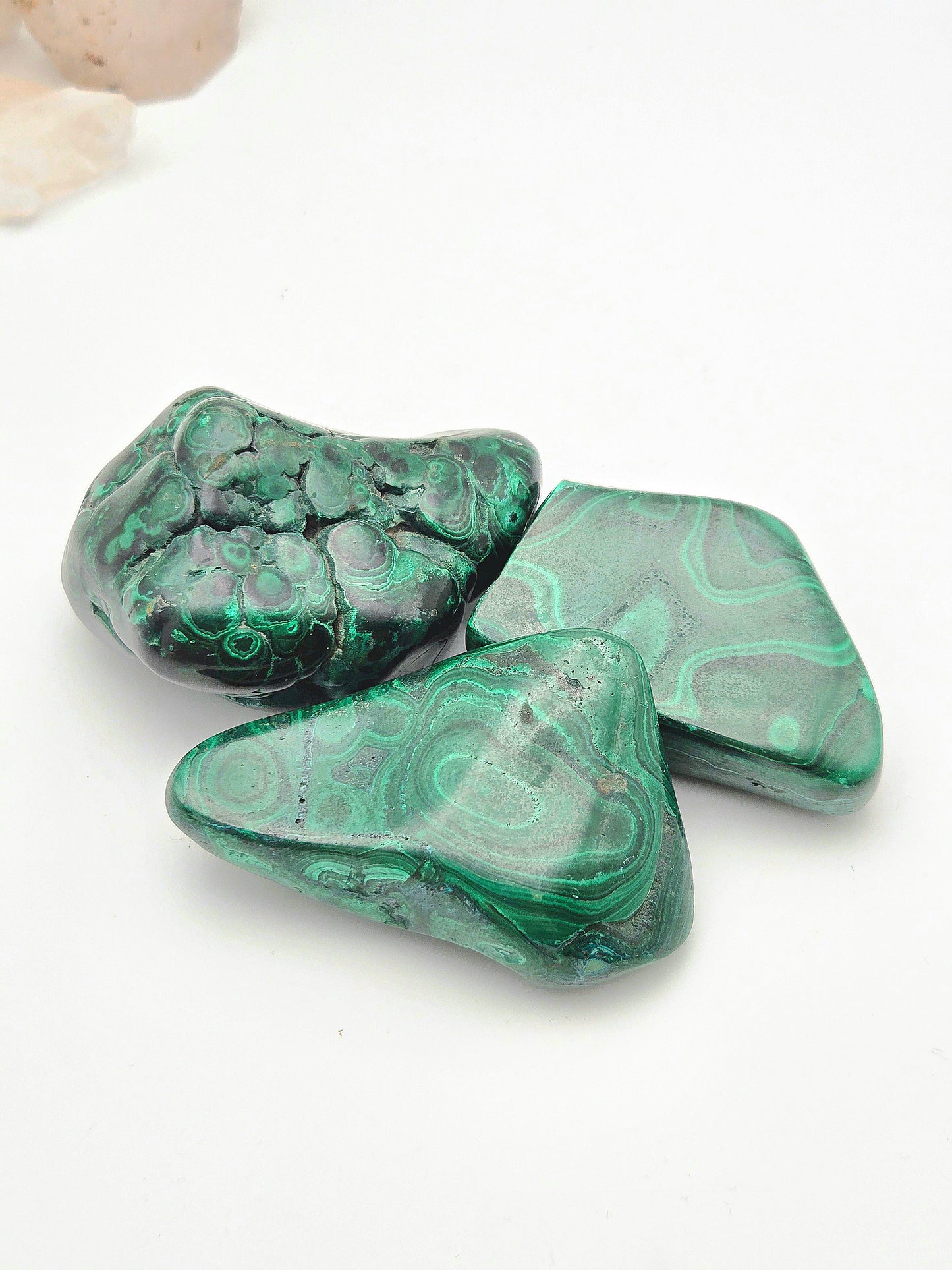 Malachite Palm Stone