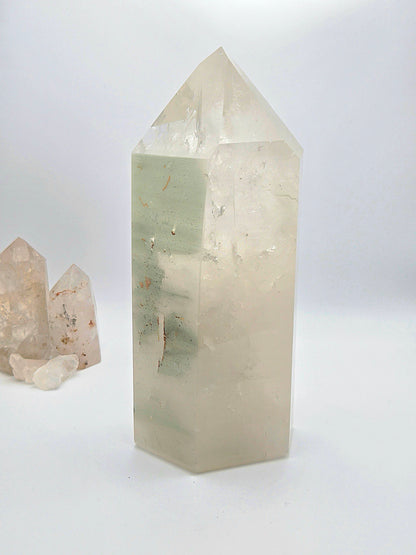 Quartz with Chlorite Tower (9 inch / 6.4lb)