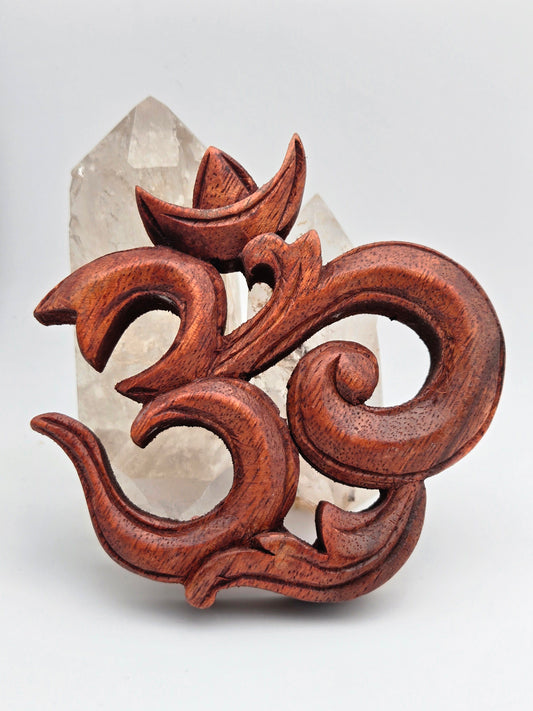 Wooden Sacred Om