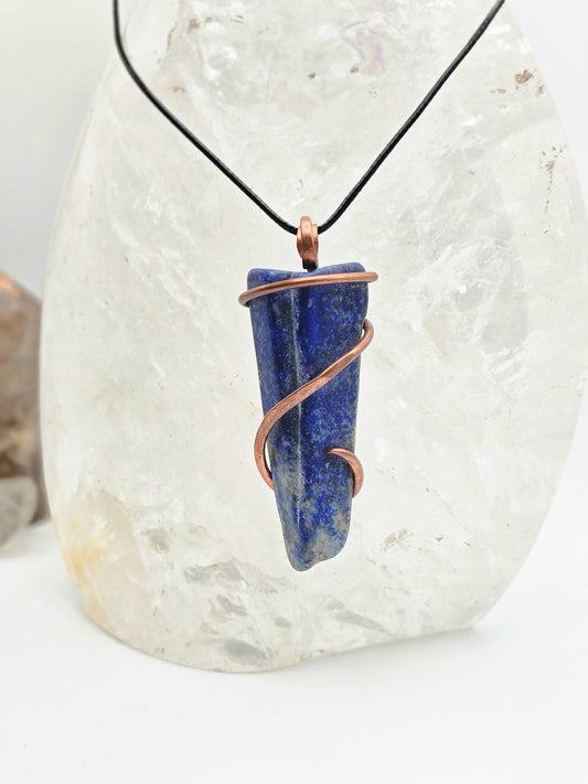 Lapis & Copper Pendant