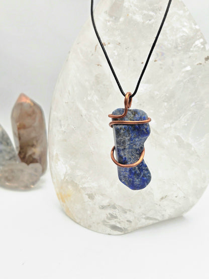 Lapis & Copper Pendant