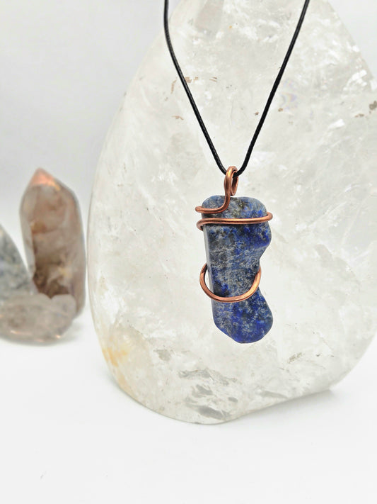 Lapis & Copper Pendant