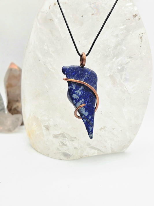 Lapis & Copper Pendant