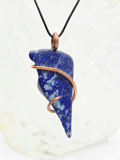 Lapis & Copper Pendant