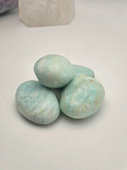 Amazonite Palm Stone