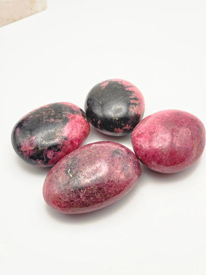 Rhodonite Palm Stone