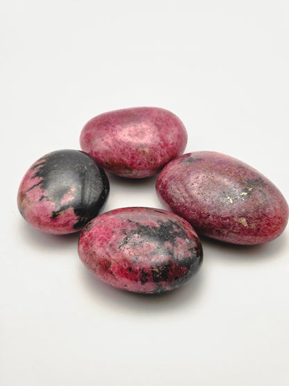 Rhodonite Palm Stone